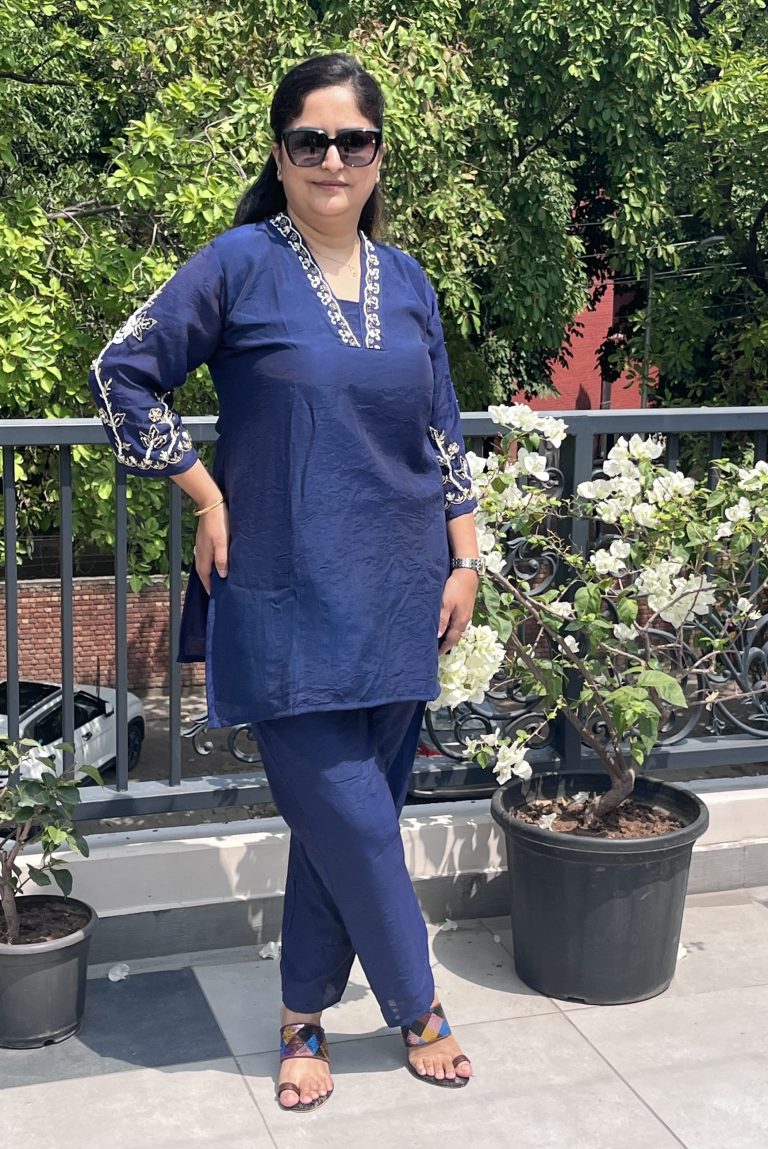 Party wear co-ord set.