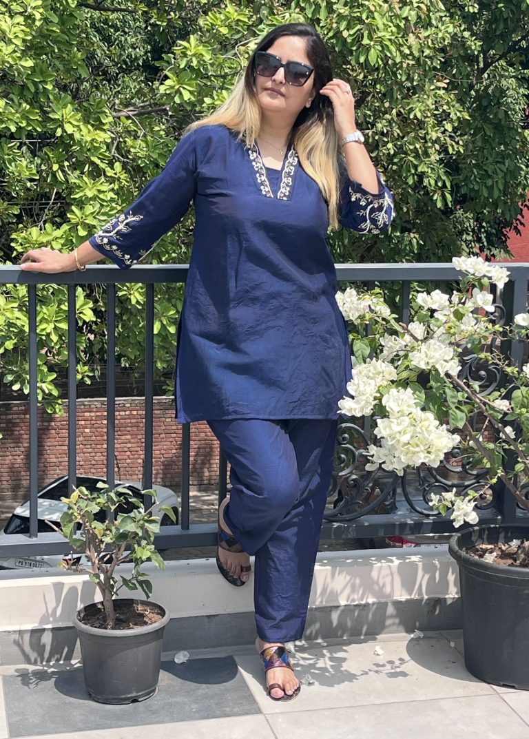 Party wear co-ord set.